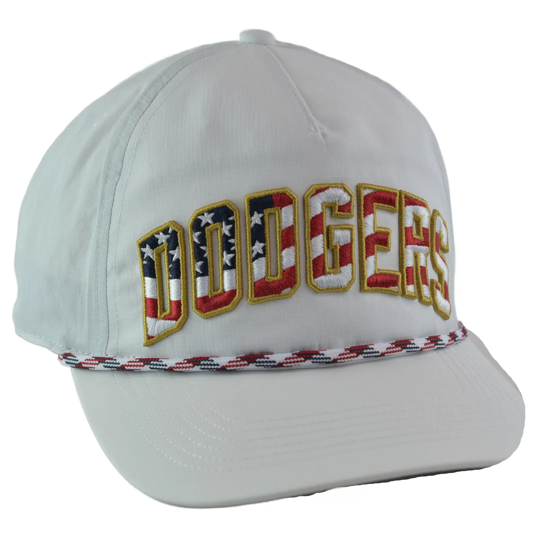 Los Angeles Dodgers '47 Stars & Stripes Flag Flutter Hitch Adjustable Lightweight MLB Captains Hat