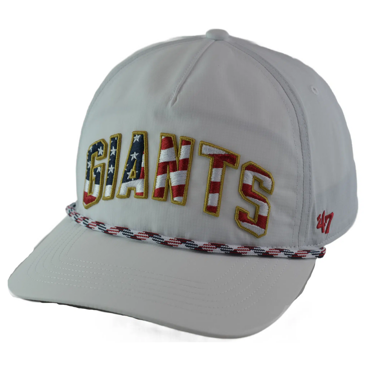 San Francisco Giants '47 Stars & Stripes Flag Flutter Hitch Adjustable Lightweight MLB Captains Hat