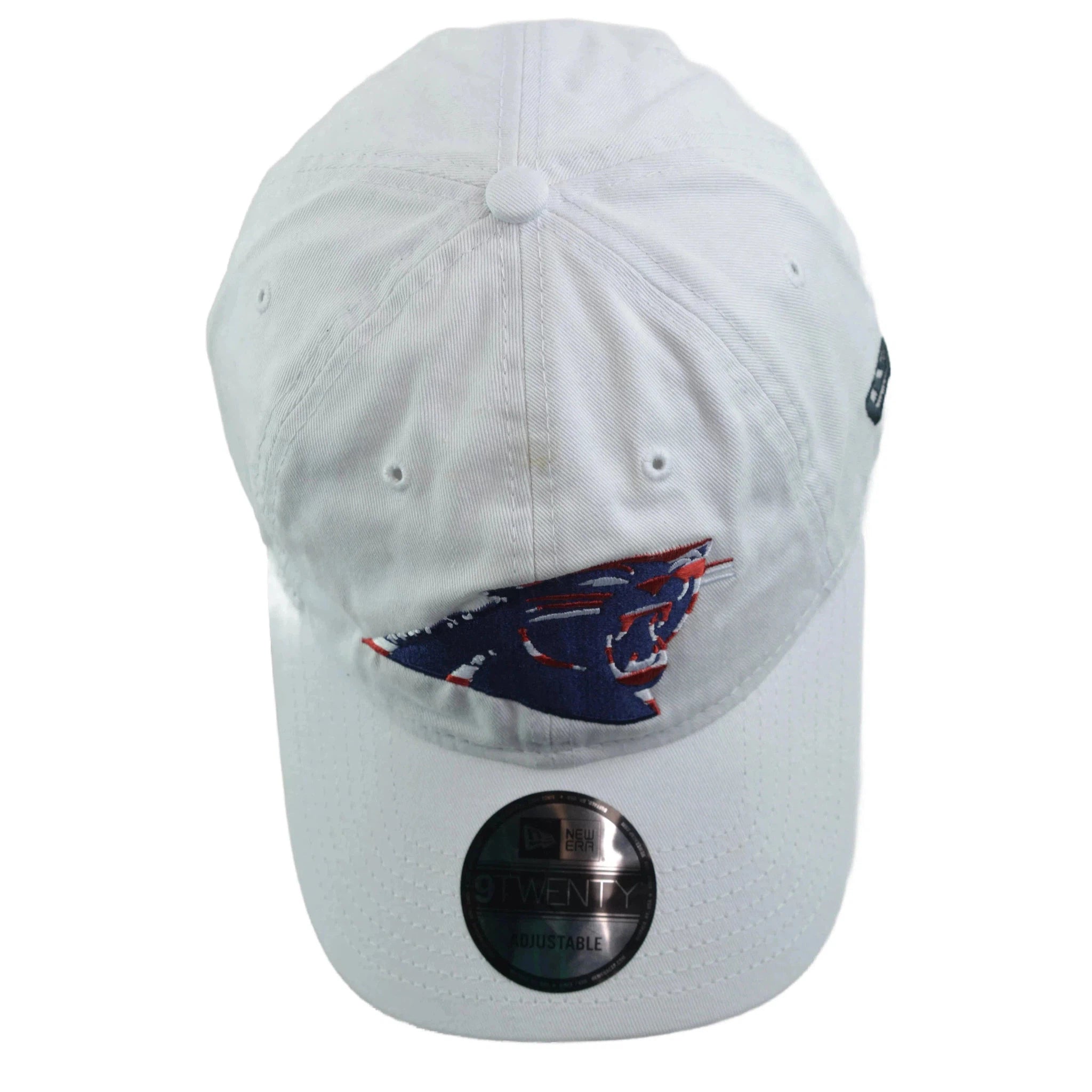 Carolina Panthers New Era 9TWENTY Patriotic NFL Team Logo Adjustable White Hat