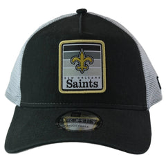 New Orleans Saints New Era 9FORTY NFL Gradient 2 Tone Black & White Trucker Hat