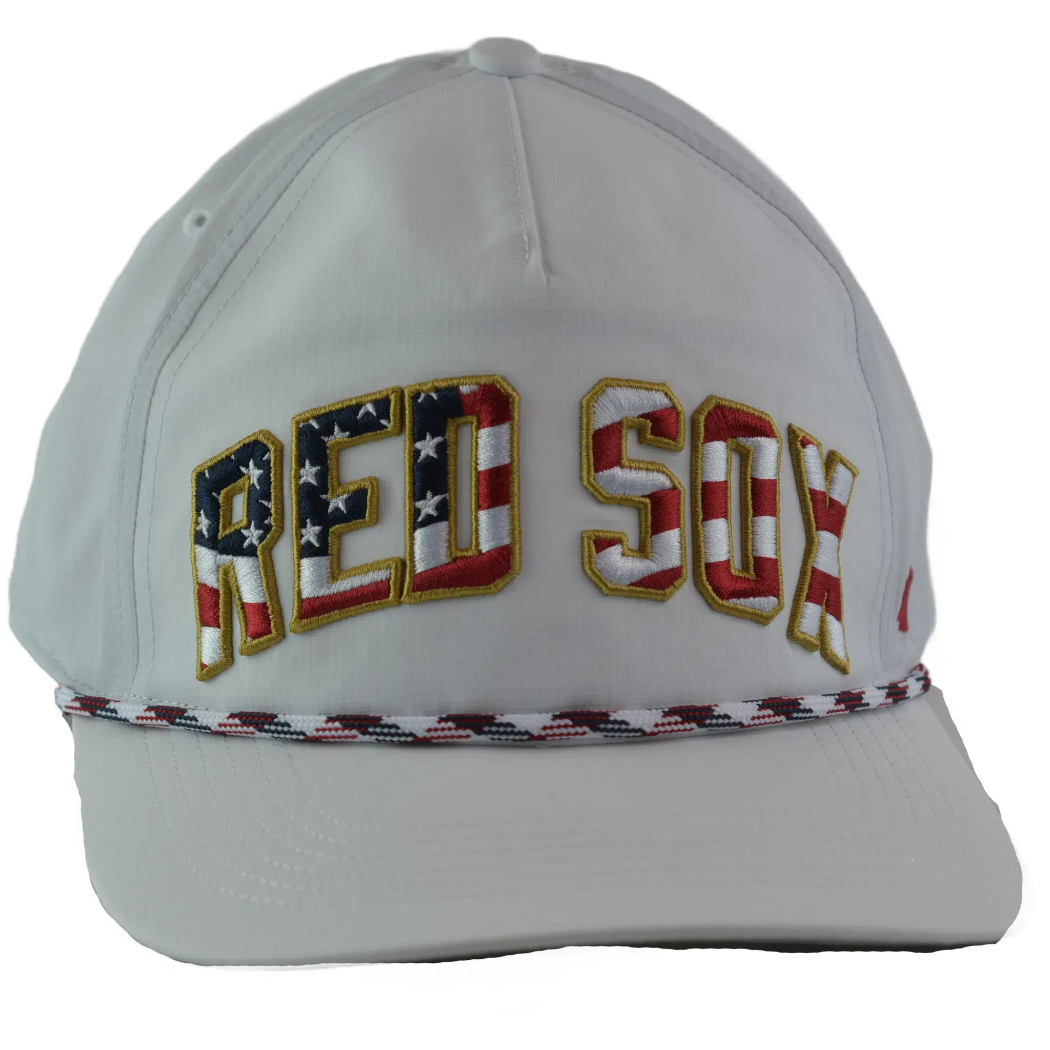 Boston Red Sox '47 Stars & Stripes Flag Flutter Hitch Adjustable Lightweight MLB Captains Hat