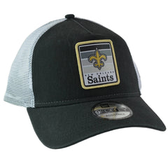 New Orleans Saints New Era 9FORTY NFL Gradient 2 Tone Black & White Trucker Hat