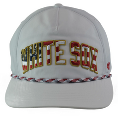 Chicago White Sox '47 Stars & Stripes Flag Flutter Hitch Adjustable Lightweight MLB Captains Hat