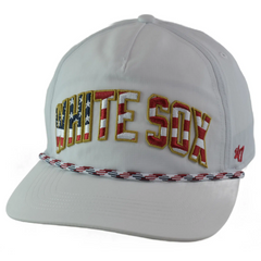 Chicago White Sox '47 Stars & Stripes Flag Flutter Hitch Adjustable Lightweight MLB Captains Hat