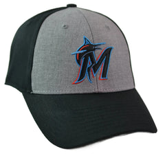 Miami Marlins Essential 2Tone Cap Official MLB Adjustable Baseball Hat