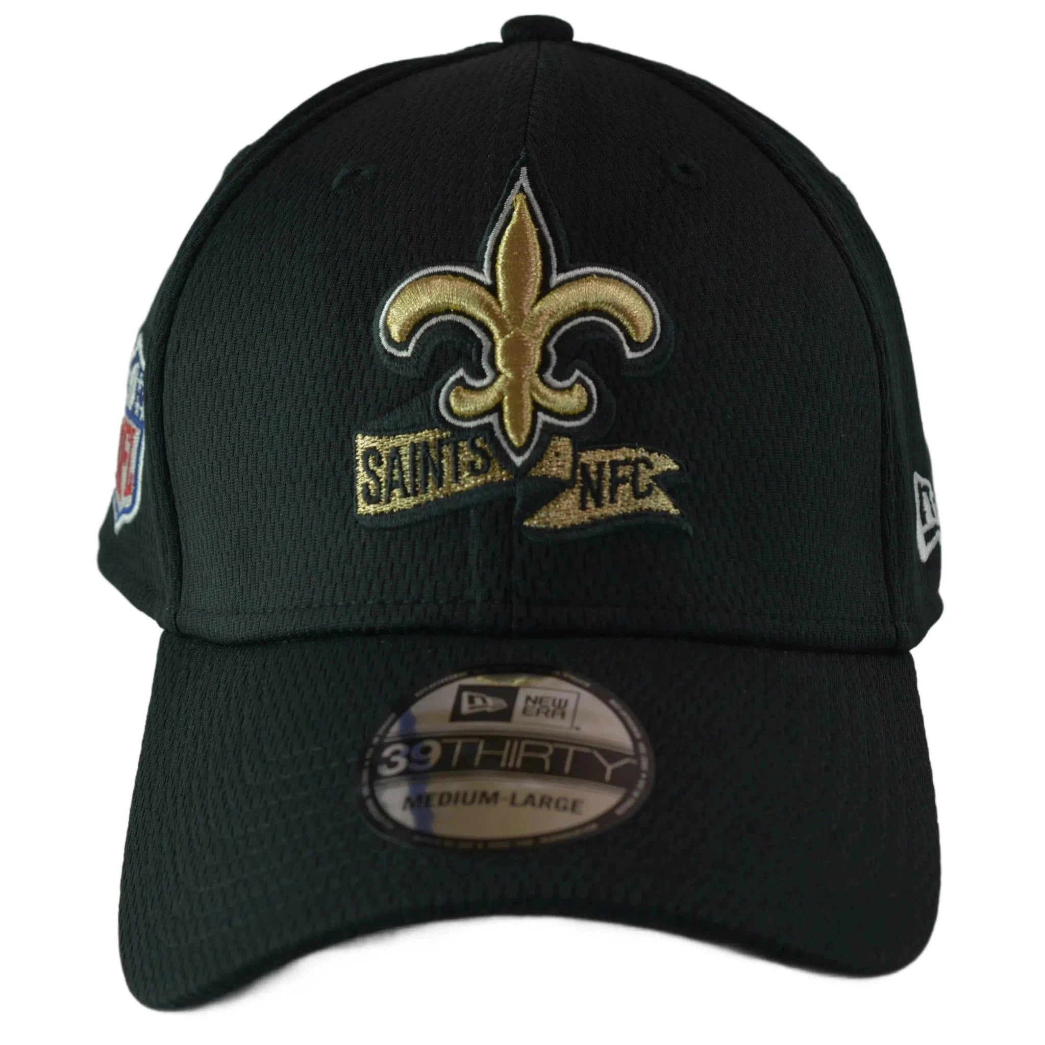 New Orleans Saints New Era 39THIRTY NFL Sideline Coaches Flex Fit Black Football Hat