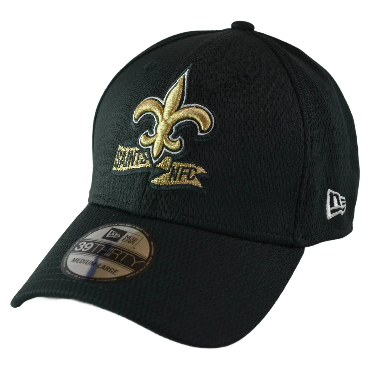 New Orleans Saints New Era 39THIRTY NFL Sideline Coaches Flex Fit Black Football Hat