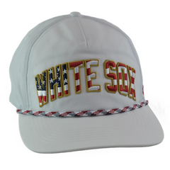 Chicago White Sox '47 Stars & Stripes Flag Flutter Hitch Adjustable Lightweight MLB Captains Hat