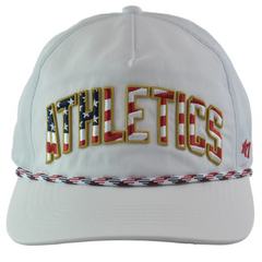 Oakland Athletics '47 Stars & Stripes Flag Flutter Hitch Adjustable Lightweight MLB Captains Hat