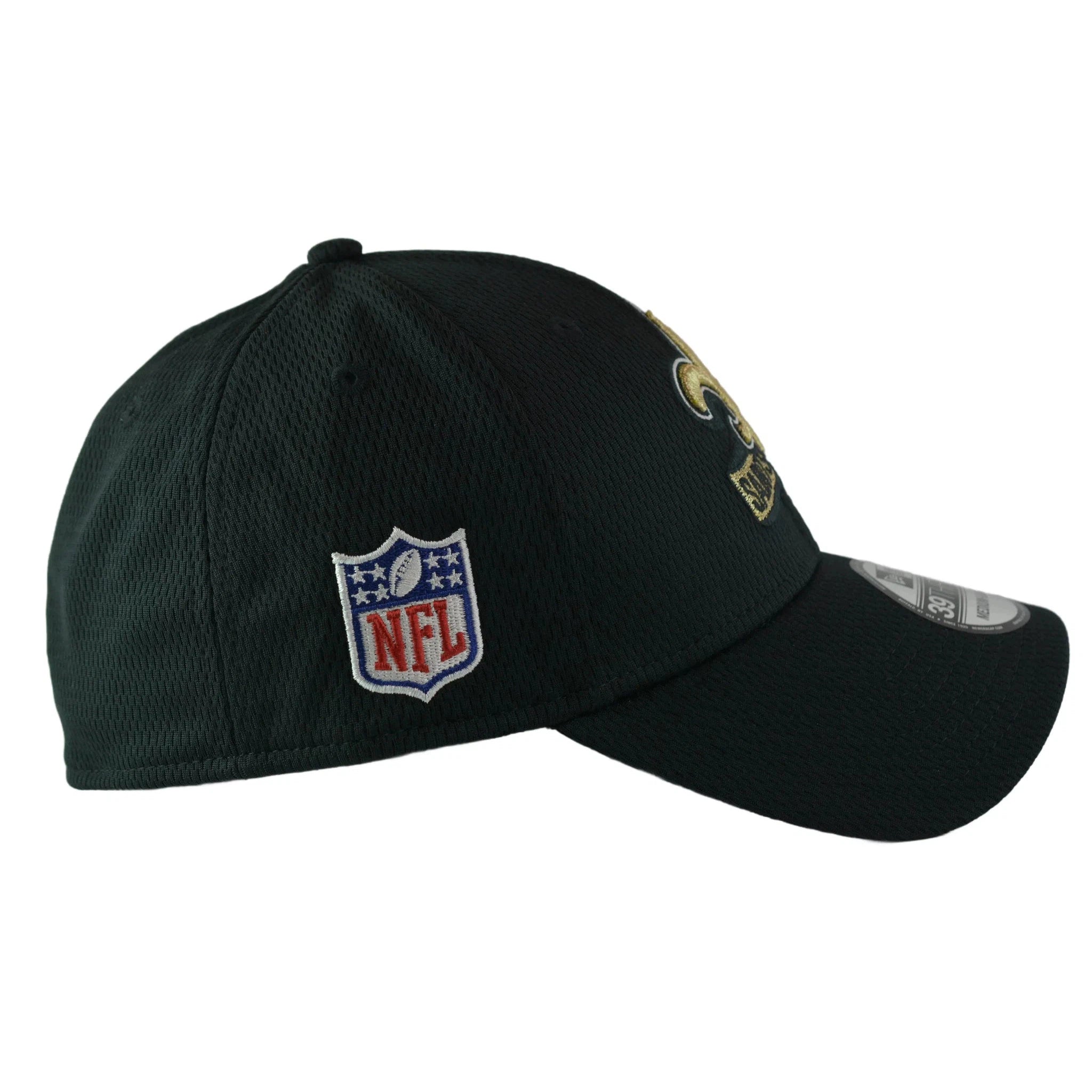 New Orleans Saints New Era 39THIRTY NFL Sideline Coaches Flex Fit Black Football Hat