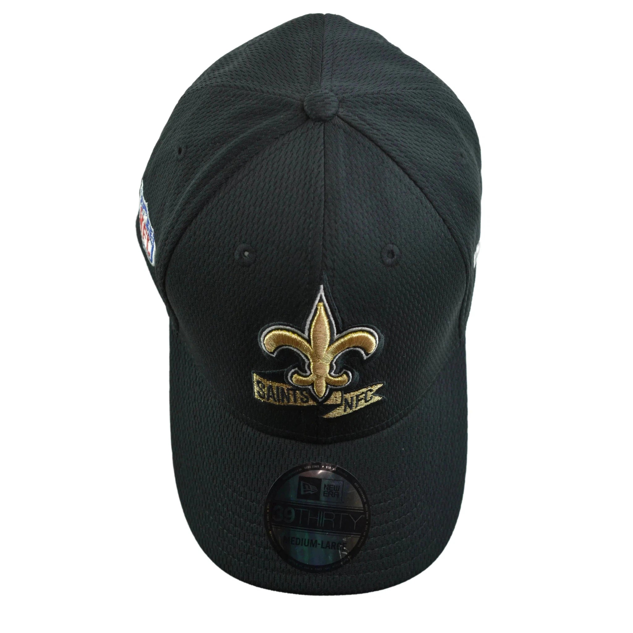 New Orleans Saints New Era 39THIRTY NFL Sideline Coaches Flex Fit Black Football Hat