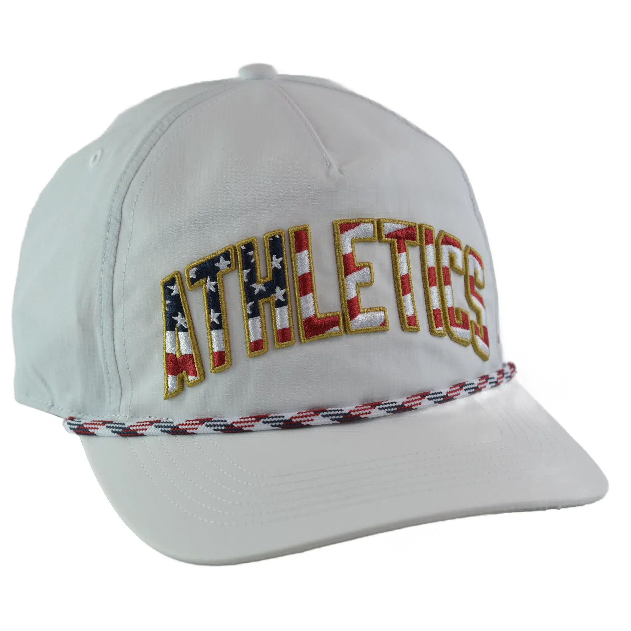 Oakland Athletics '47 Stars & Stripes Flag Flutter Hitch Adjustable Lightweight MLB Captains Hat