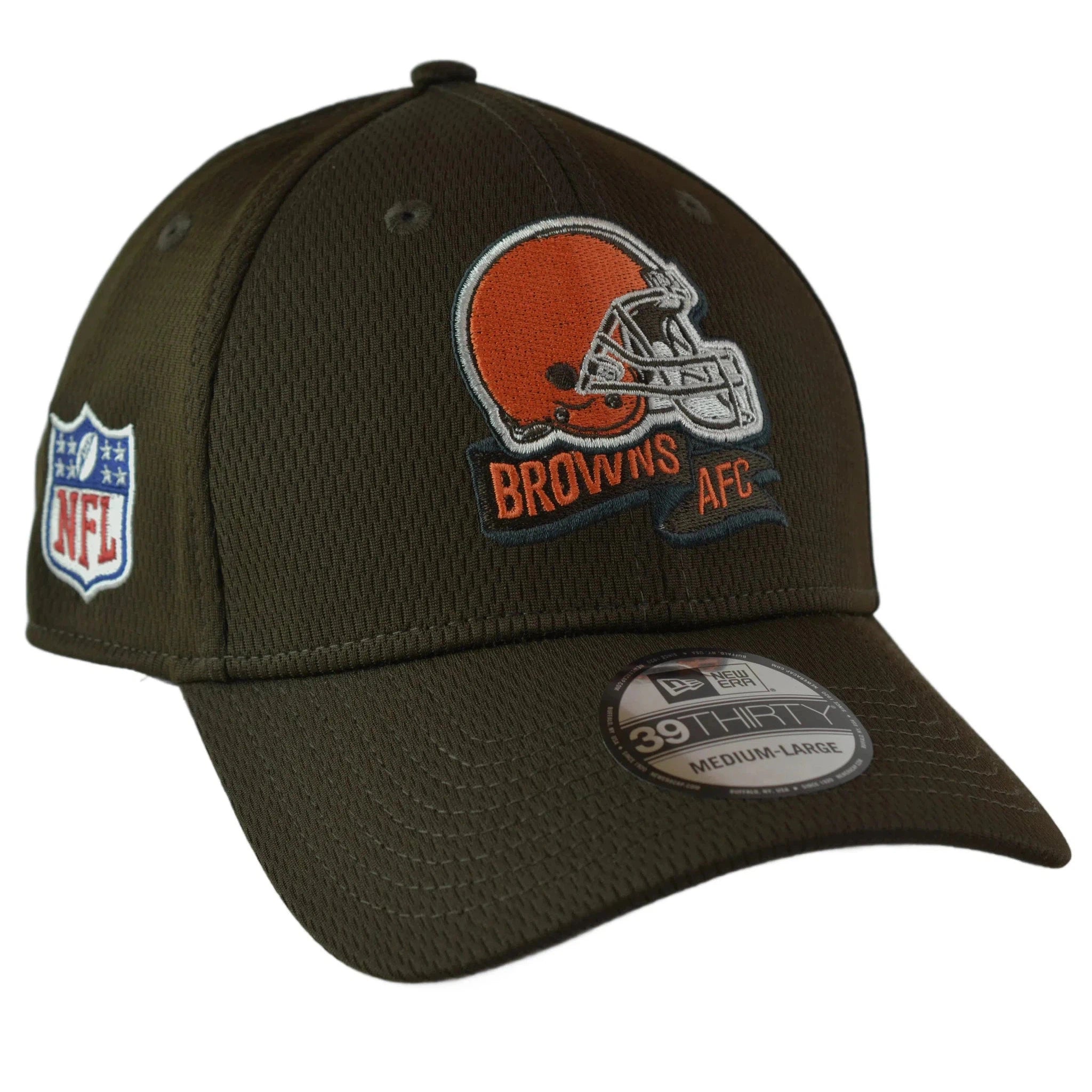 Cleveland Browns Era 39THIRTY NFL Sideline Coaches Flex Fit Brown Football Hat