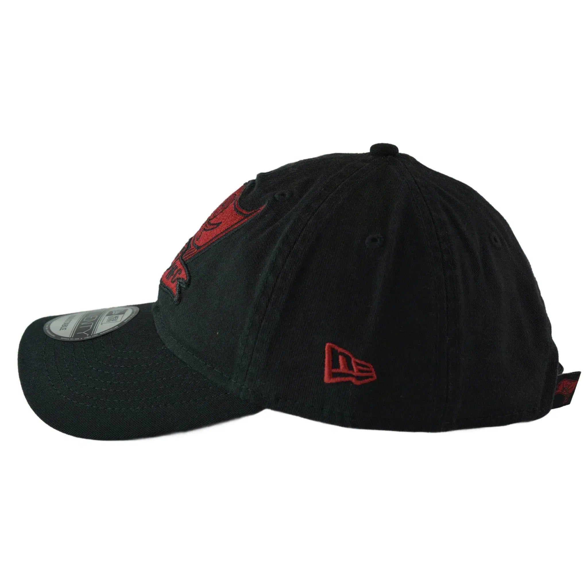 Tampa Bay Buccaneers New Era 9TWENTY Pop Culture NFL Team Logo Adjustable Black Hat