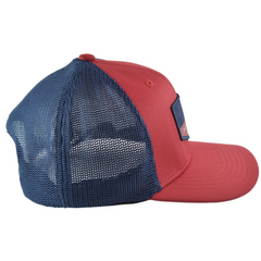 PGA Tour Pro Series Lightweight Red & Navy Blue Adjustable Golf Hat