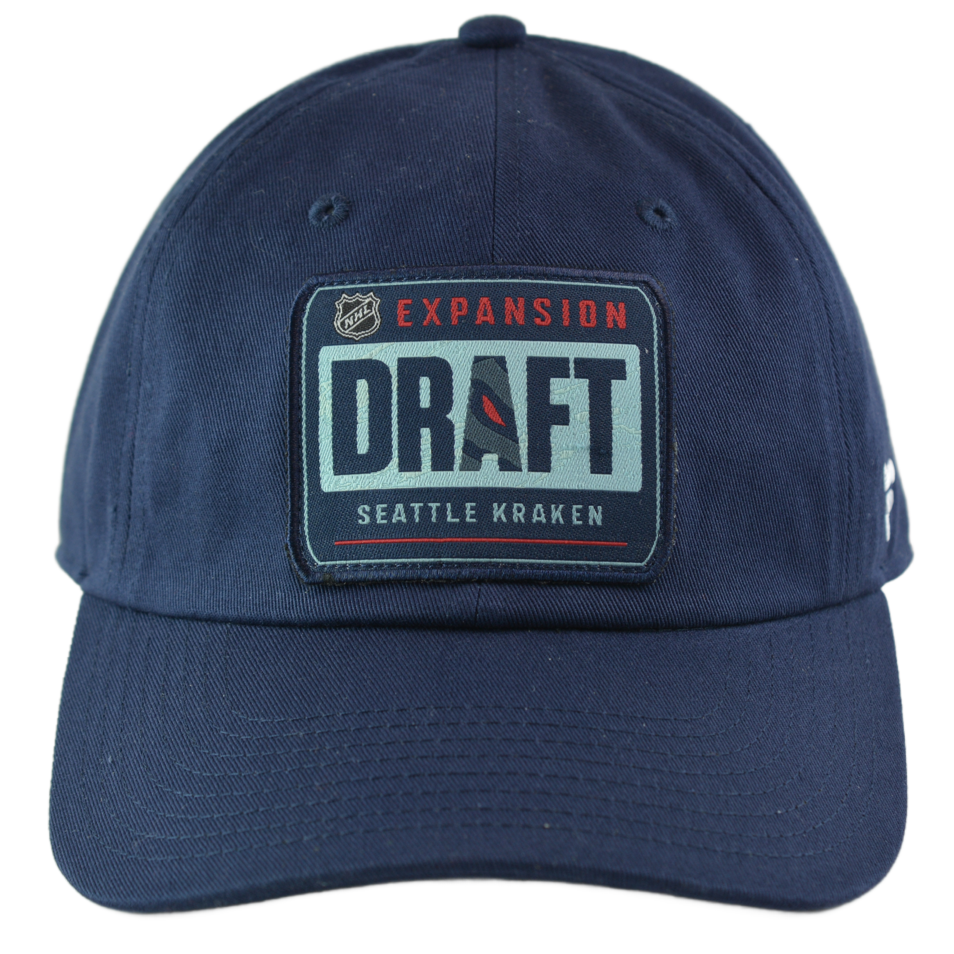 Seattle Kraken Expansion Team Unstructured Men's NHL Blue Adjustable Hat by Fanatics Position 2