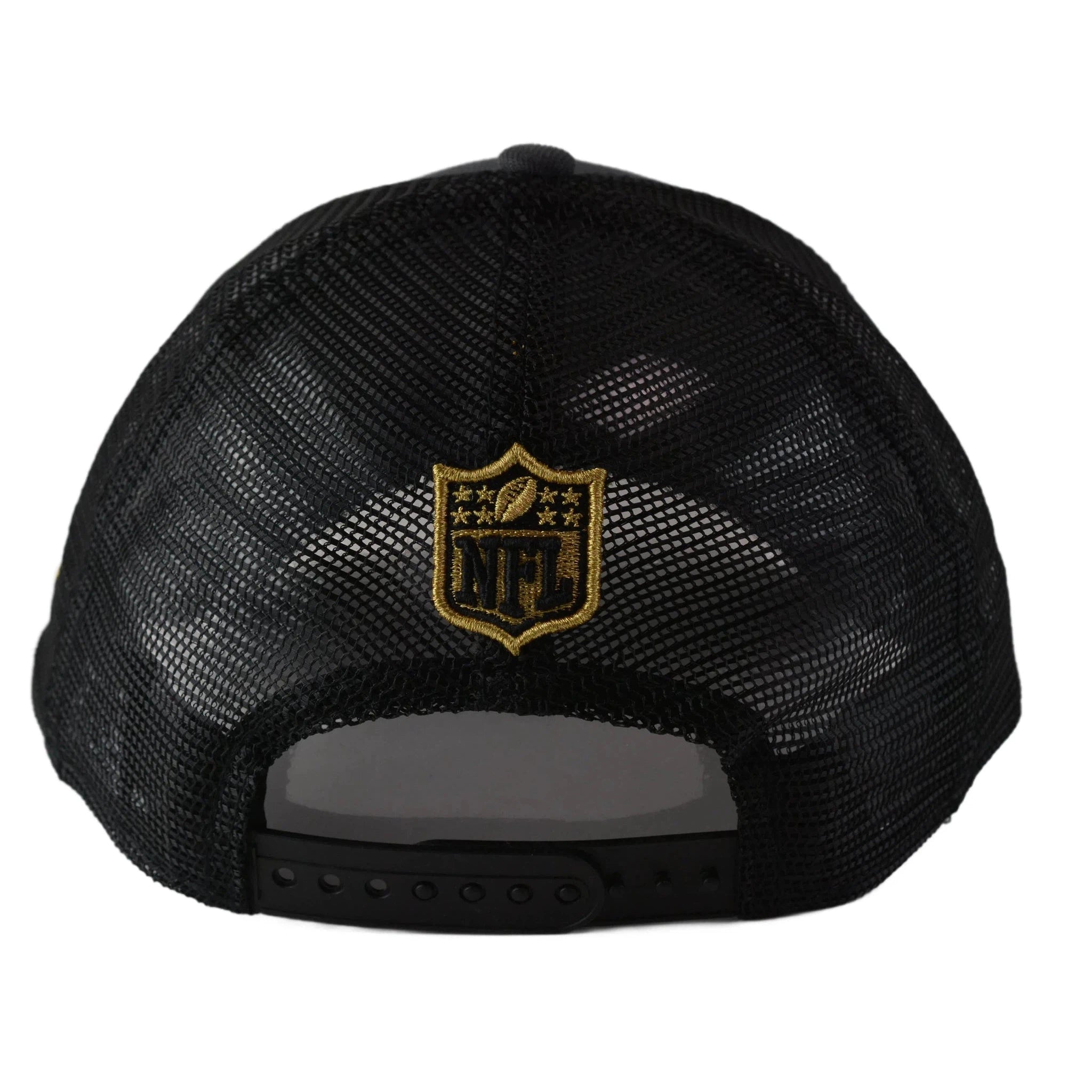 New Orleans Saints New Era 9FORTY NFL Draft 2 Tone Gray & Black Trucker Hat