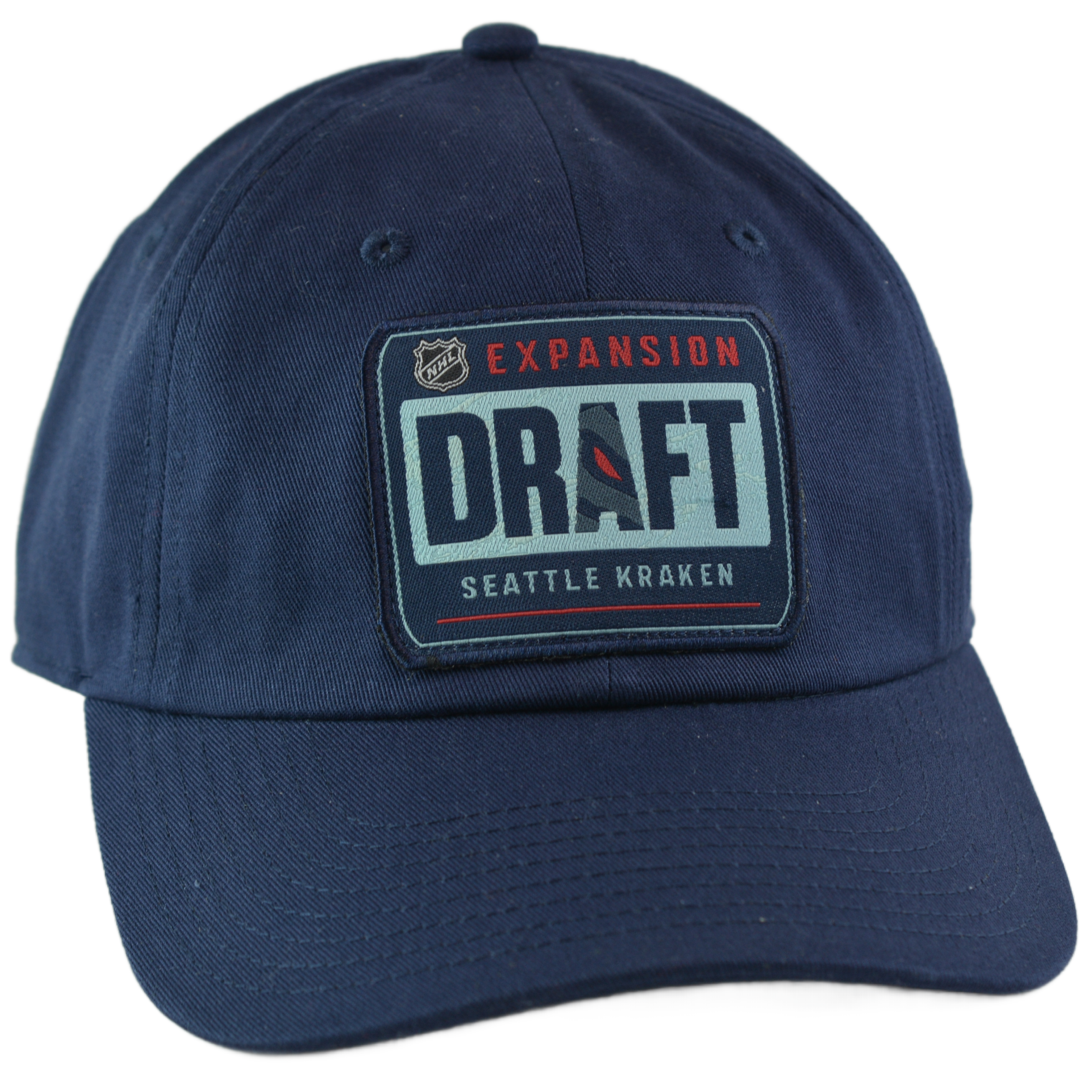 Seattle Kraken Expansion Team Unstructured Men's NHL Blue Adjustable Hat by Fanatics Position 3