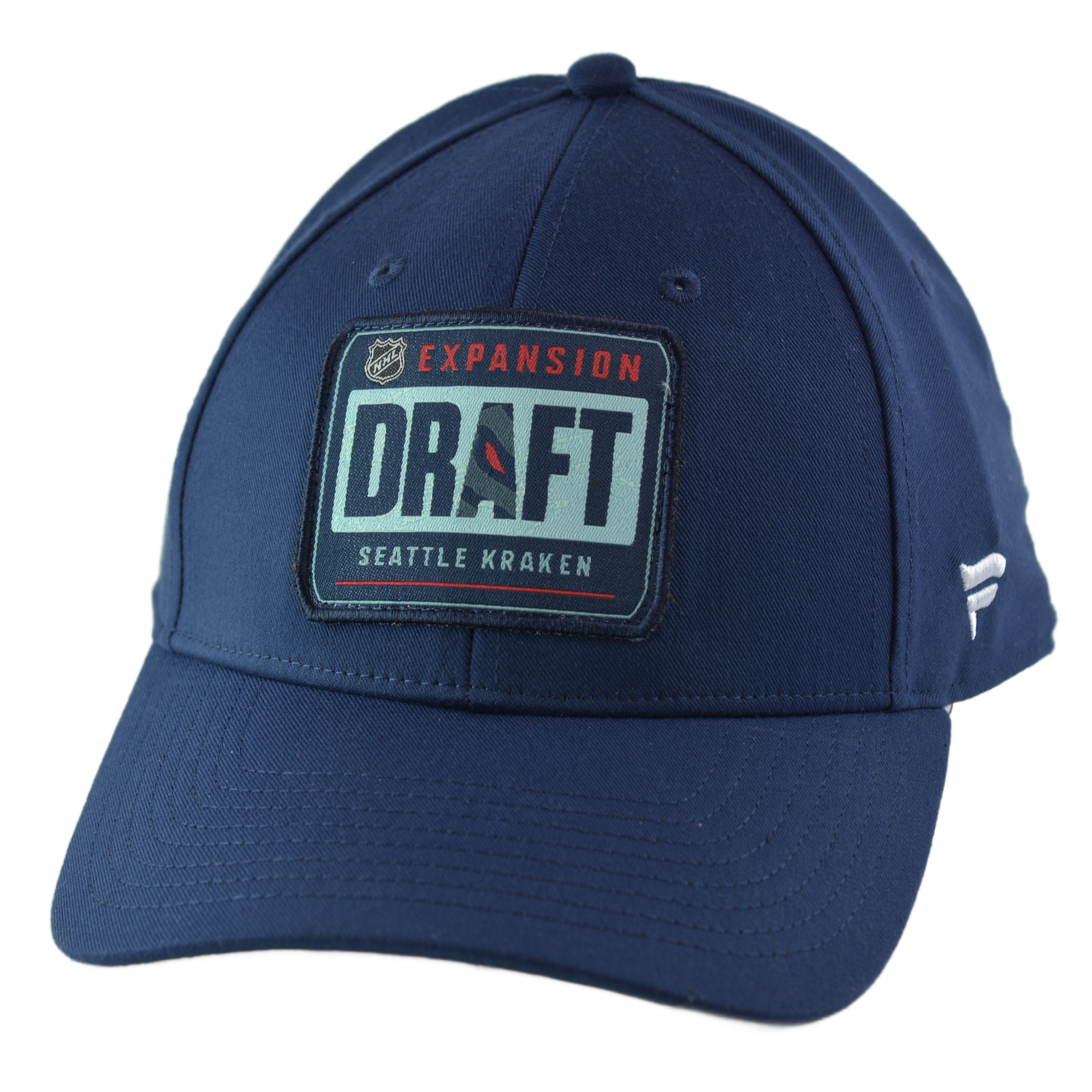 Seattle Kraken Expansion Team Structured Men's NHL Blue Adjustable Hat by Fanatics Position 1