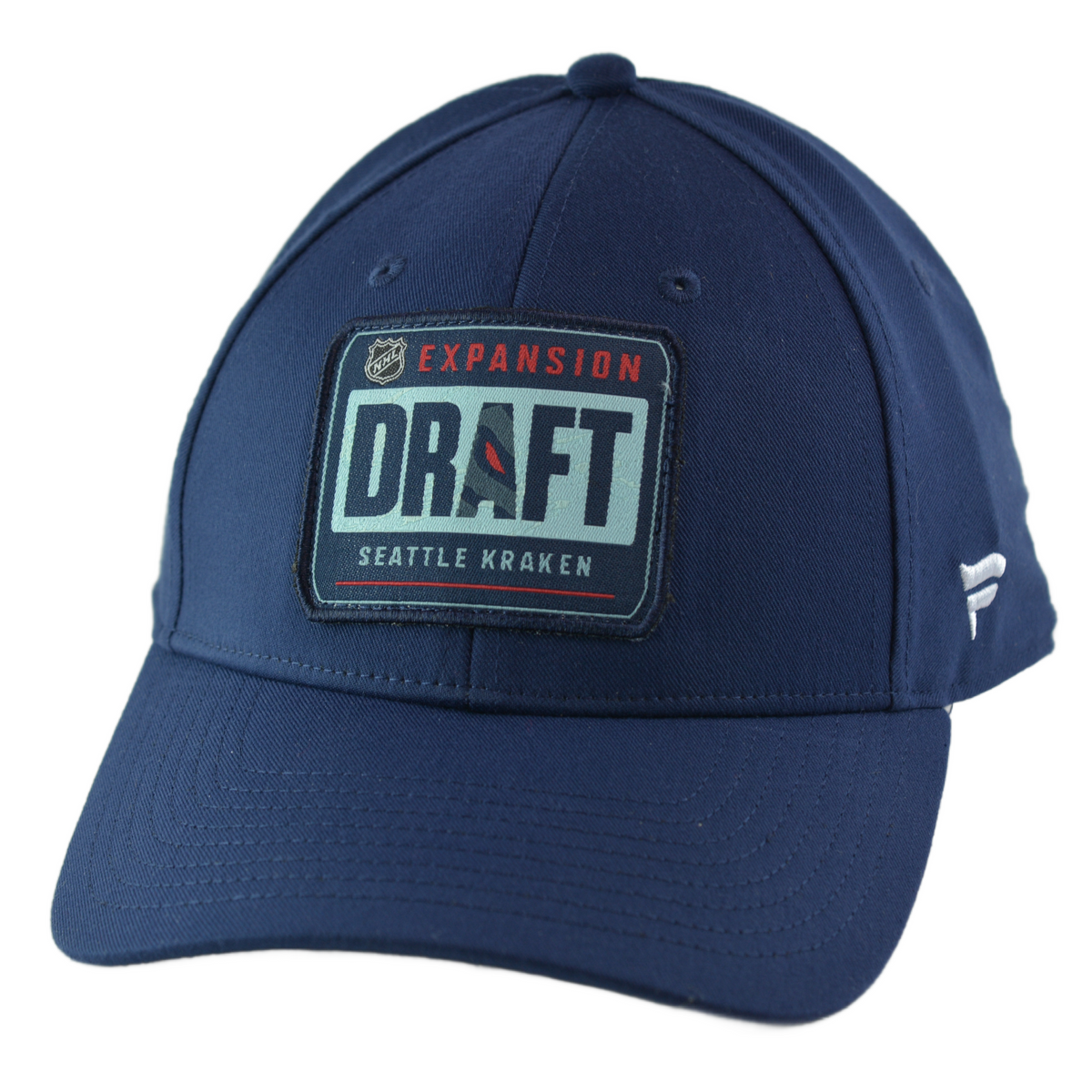 Seattle Kraken Expansion Team Structured Men's NHL Blue Adjustable Hat by Fanatics Position 1