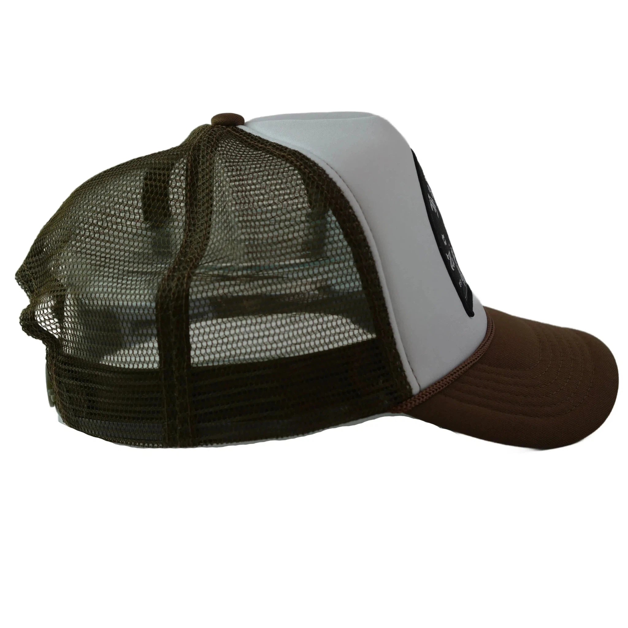 RAWGEAR By Any Means Brown & White Two-Tone Classic Snapback Trucker Hat