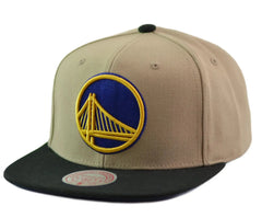Golden State Warriors Dress Code Khaki Mitchell & Ness NBA Snapback Hat