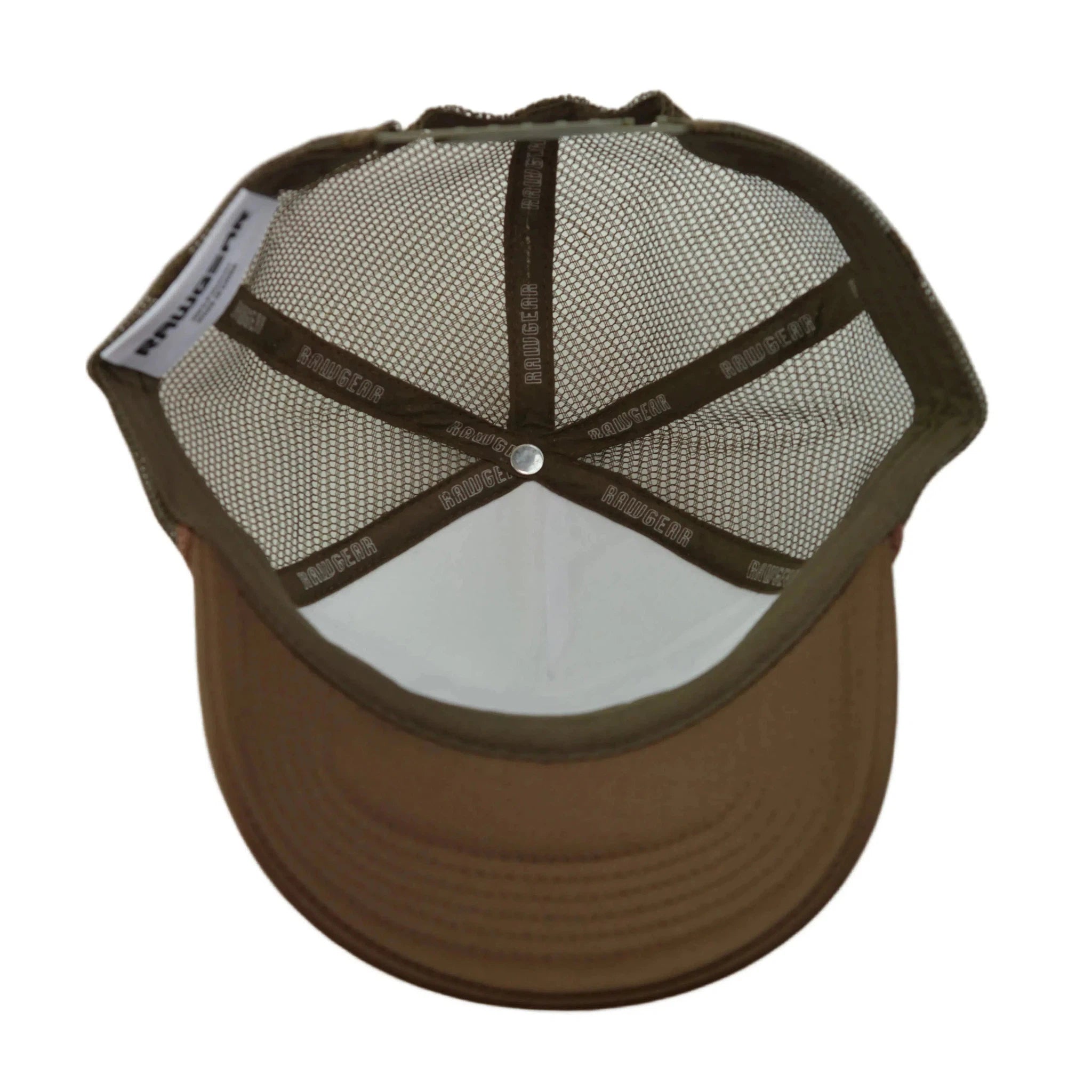 RAWGEAR By Any Means Brown & White Two-Tone Classic Snapback Trucker Hat