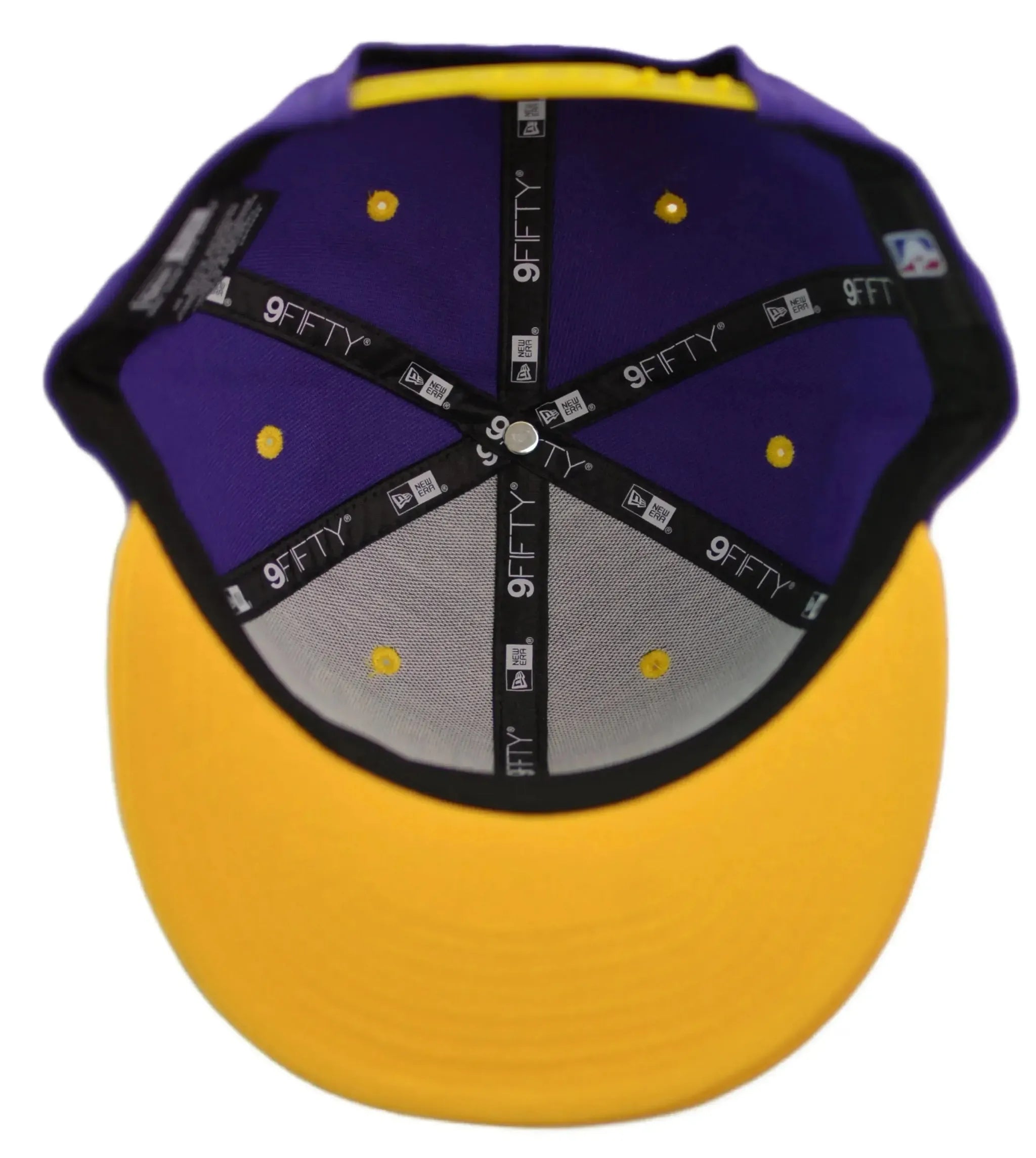 Los Angeles Lakers New Era 9FIFTY Stacked Slant 2-Tone Snapback Hat