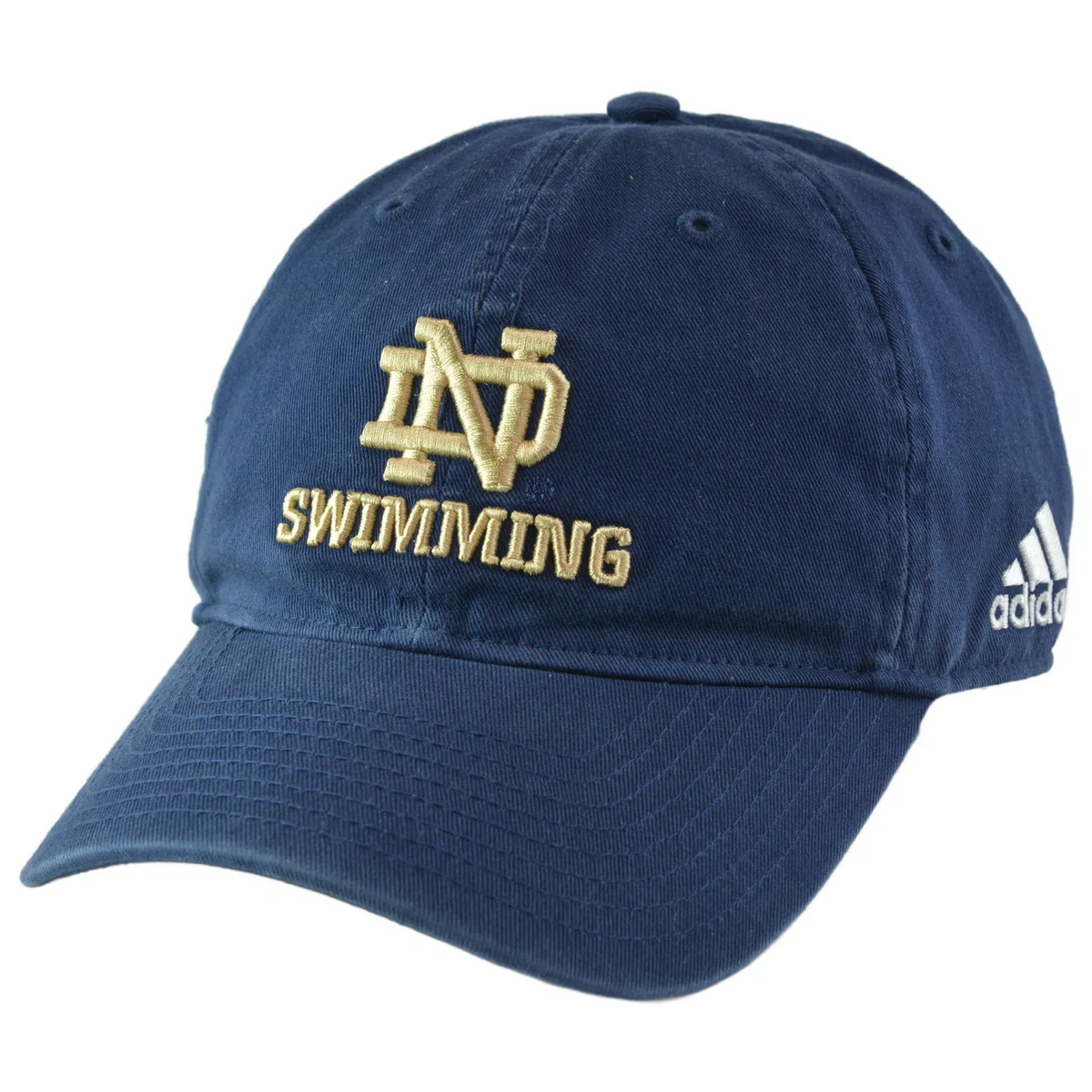 Notre Dame Fighting Irish NCAA Swimming Blue Relaxed Fit Adjustable Cap Dad Hat