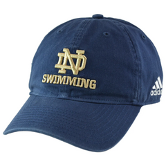 Notre Dame Fighting Irish NCAA Swimming Blue Relaxed Fit Adjustable Cap Dad Hat