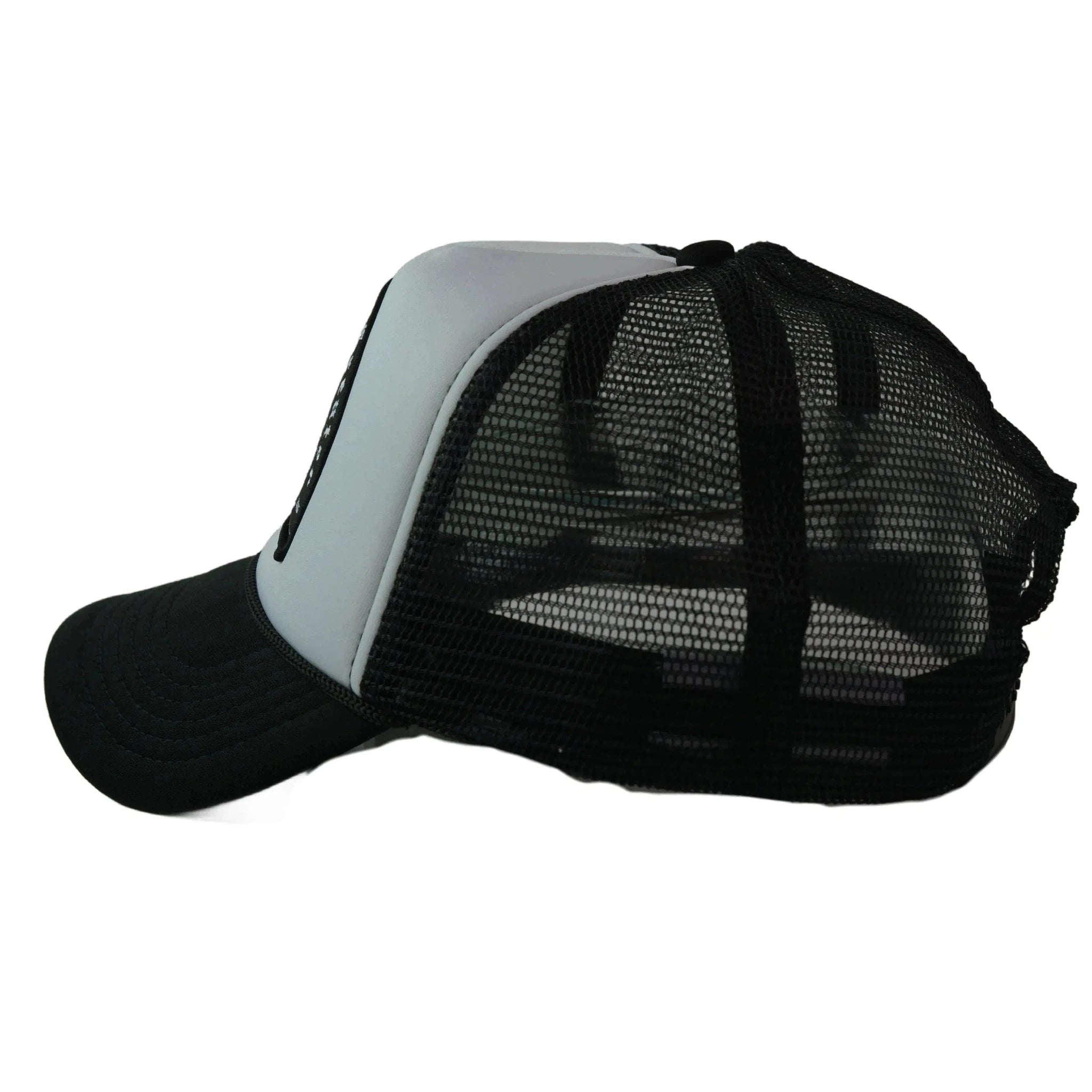 RAWGEAR By Any Means Black & White Two-Tone Classic Snapback Trucker Hat