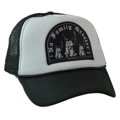 RAWGEAR By Any Means Black & White Two-Tone Classic Snapback Trucker Hat