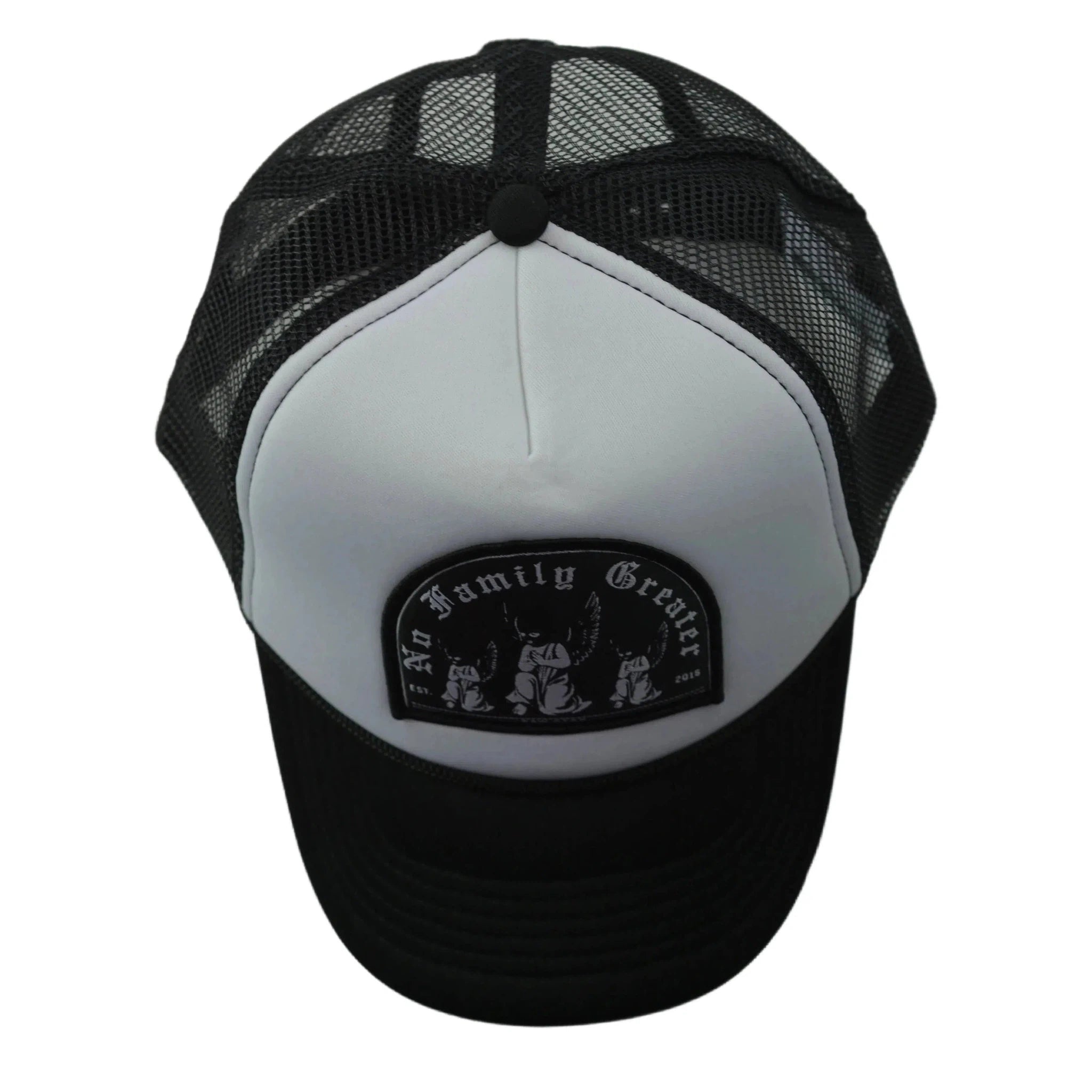 RAWGEAR By Any Means Black & White Two-Tone Classic Snapback Trucker Hat