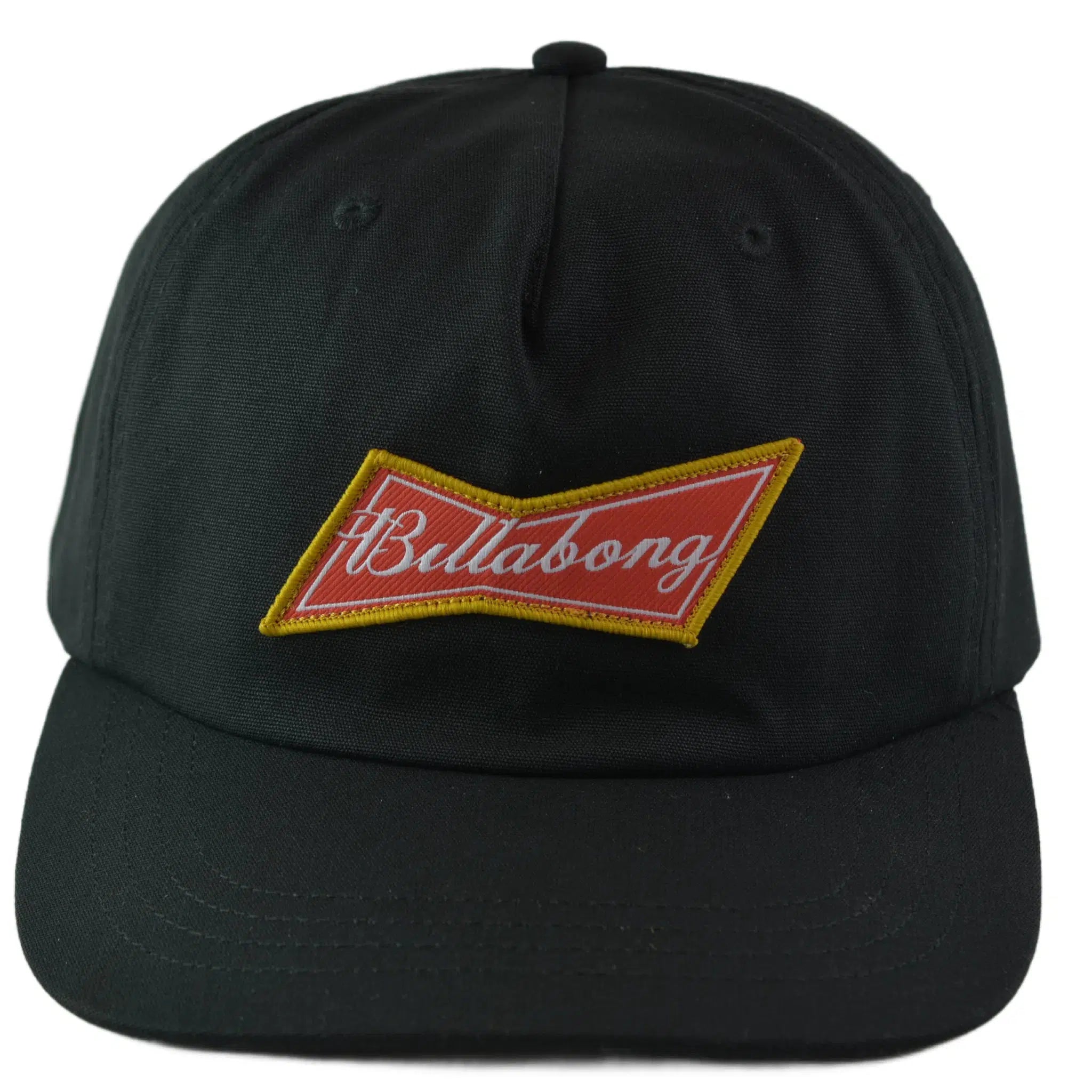 Billabong Budweiser Bow Logo Black Adjustable Snapback Hat