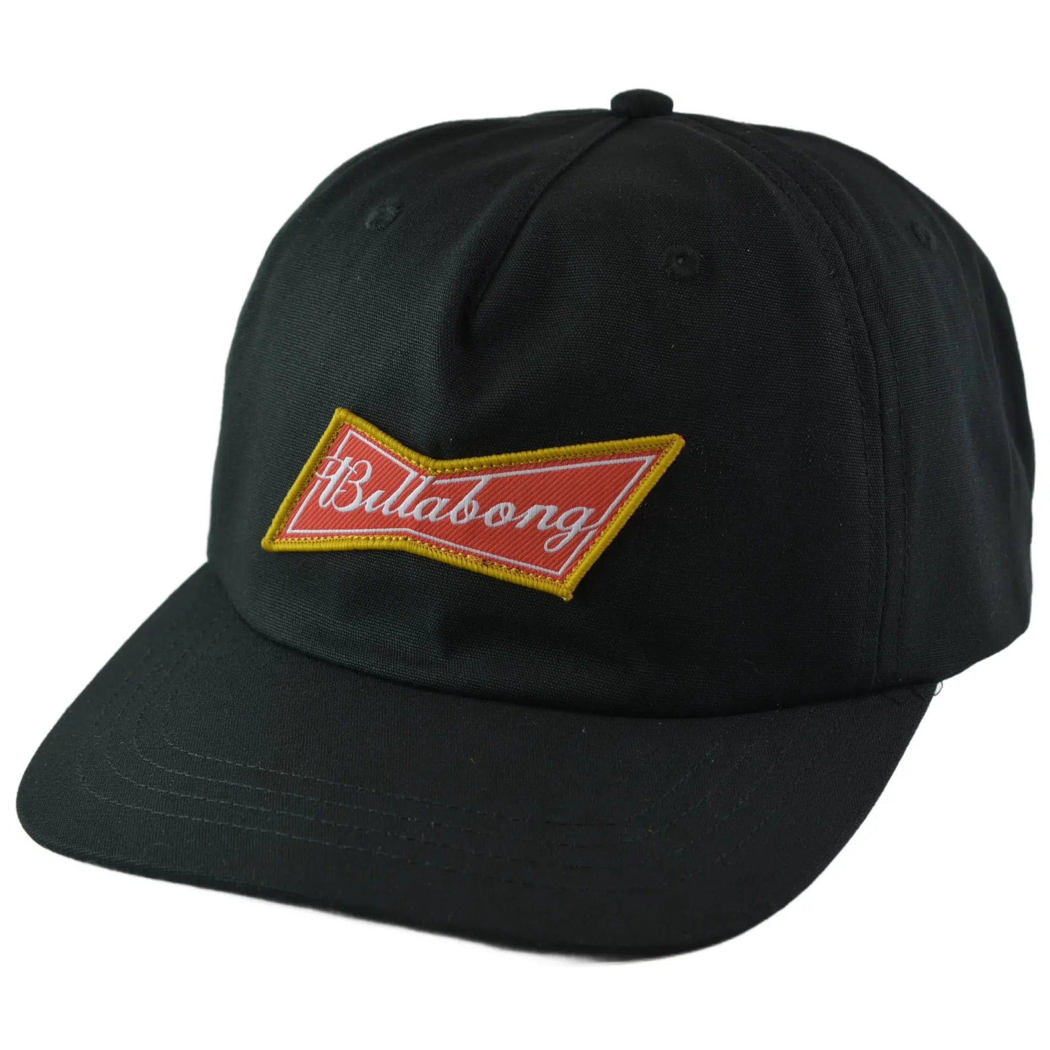 Billabong Budweiser Bow Logo Black Adjustable Snapback Hat