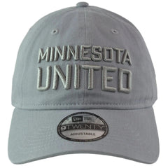 Minnesota United FC MNUFC MLS Script Logo Gray 9TWENTY Hat Adjustable Cap