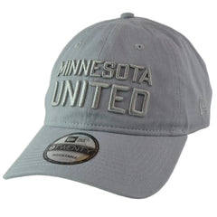 Minnesota United FC MNUFC MLS Script Logo Gray 9TWENTY Hat Adjustable Cap