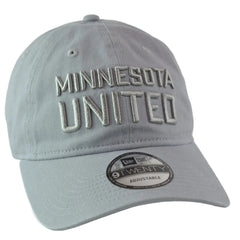 Minnesota United FC MNUFC MLS Script Logo Gray 9TWENTY Hat Adjustable Cap