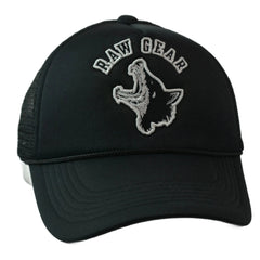 RAWGEAR Gym Gear "Wolf Pack" Black Classic Foam Snapback Trucker Hat