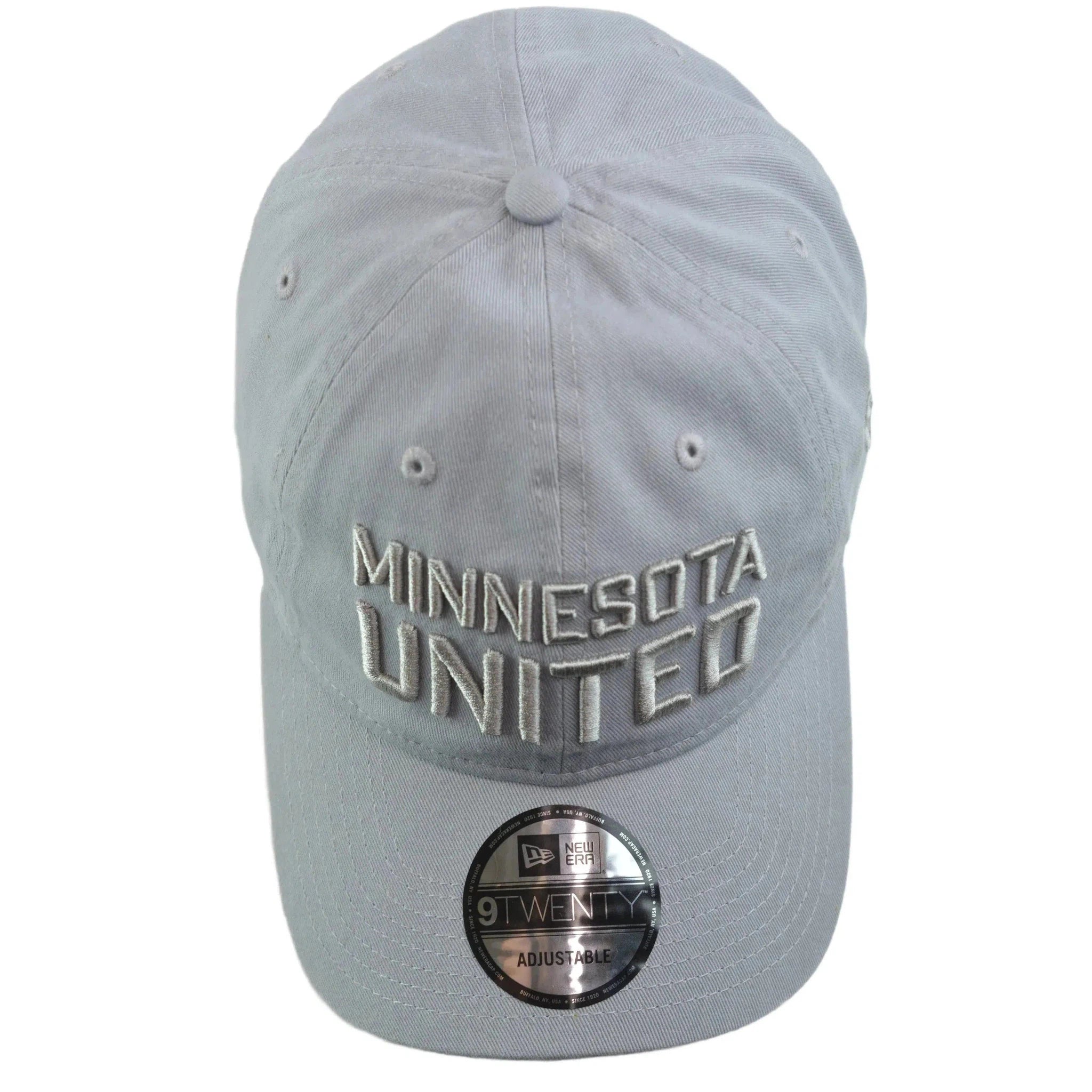 Minnesota United FC MNUFC MLS Script Logo Gray 9TWENTY Hat Adjustable Cap