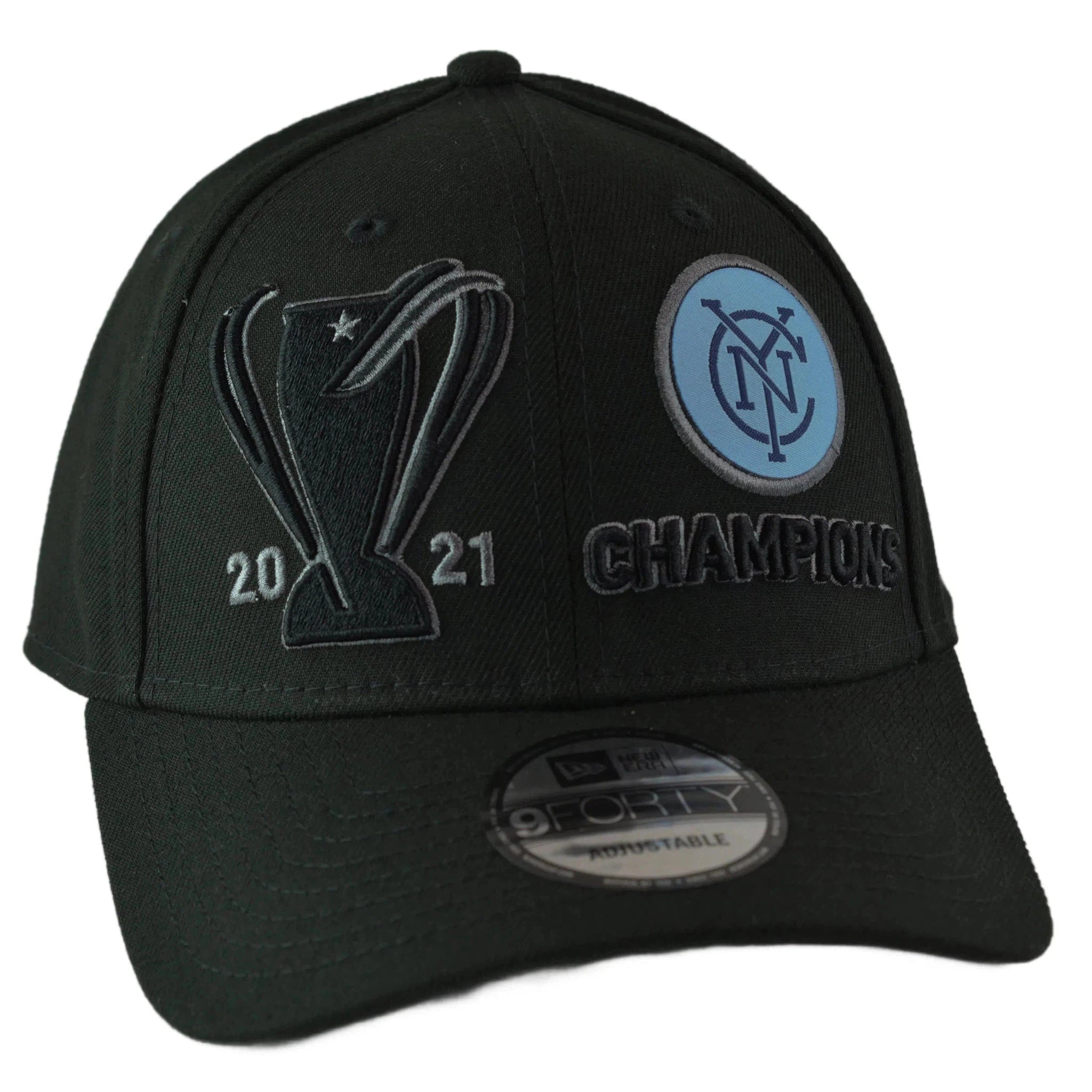 New York City FC New Era 9FORTY 2021 MLS Cup Soccer Champions Adjustable Hat