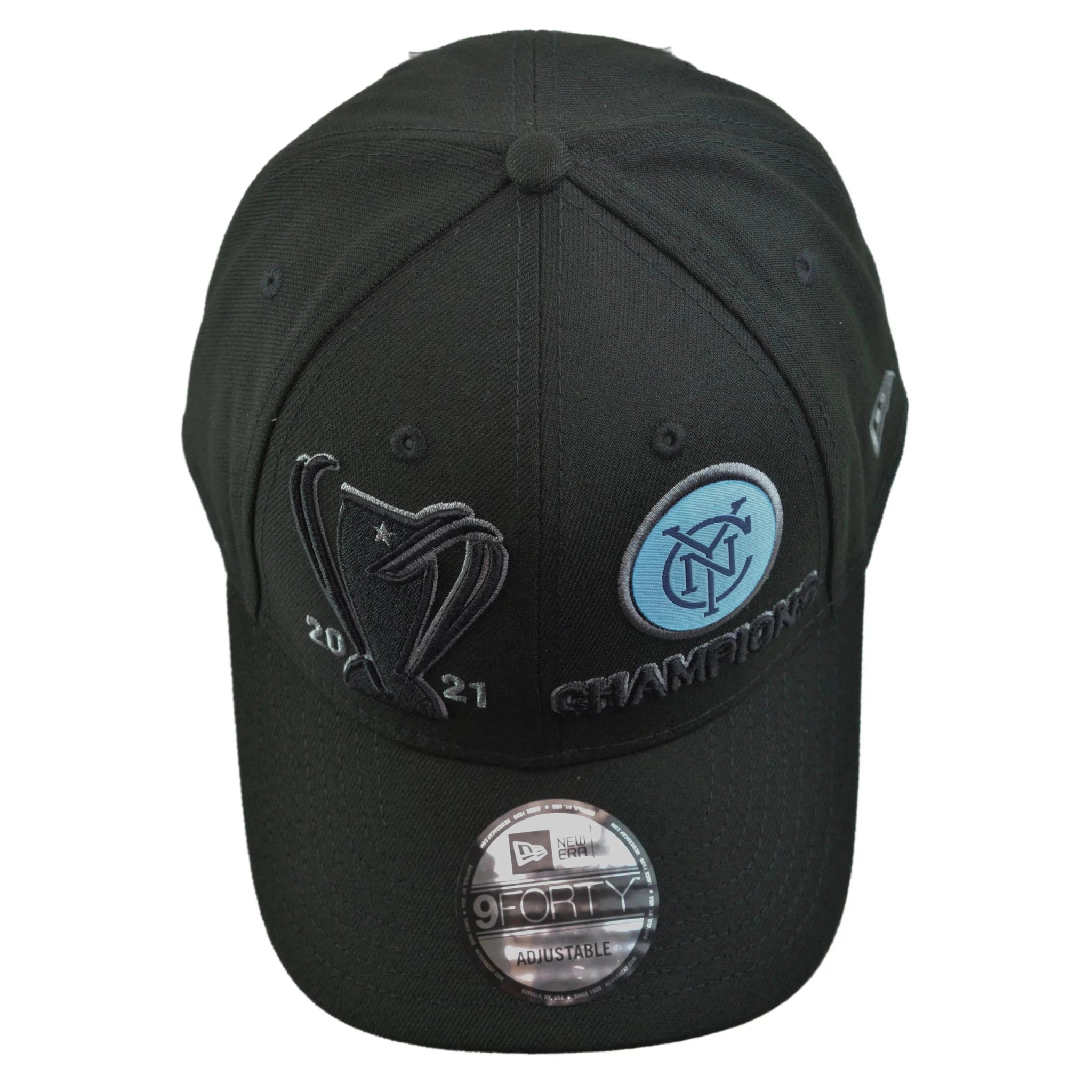 New York City FC New Era 9FORTY 2021 MLS Cup Soccer Champions Adjustable Hat