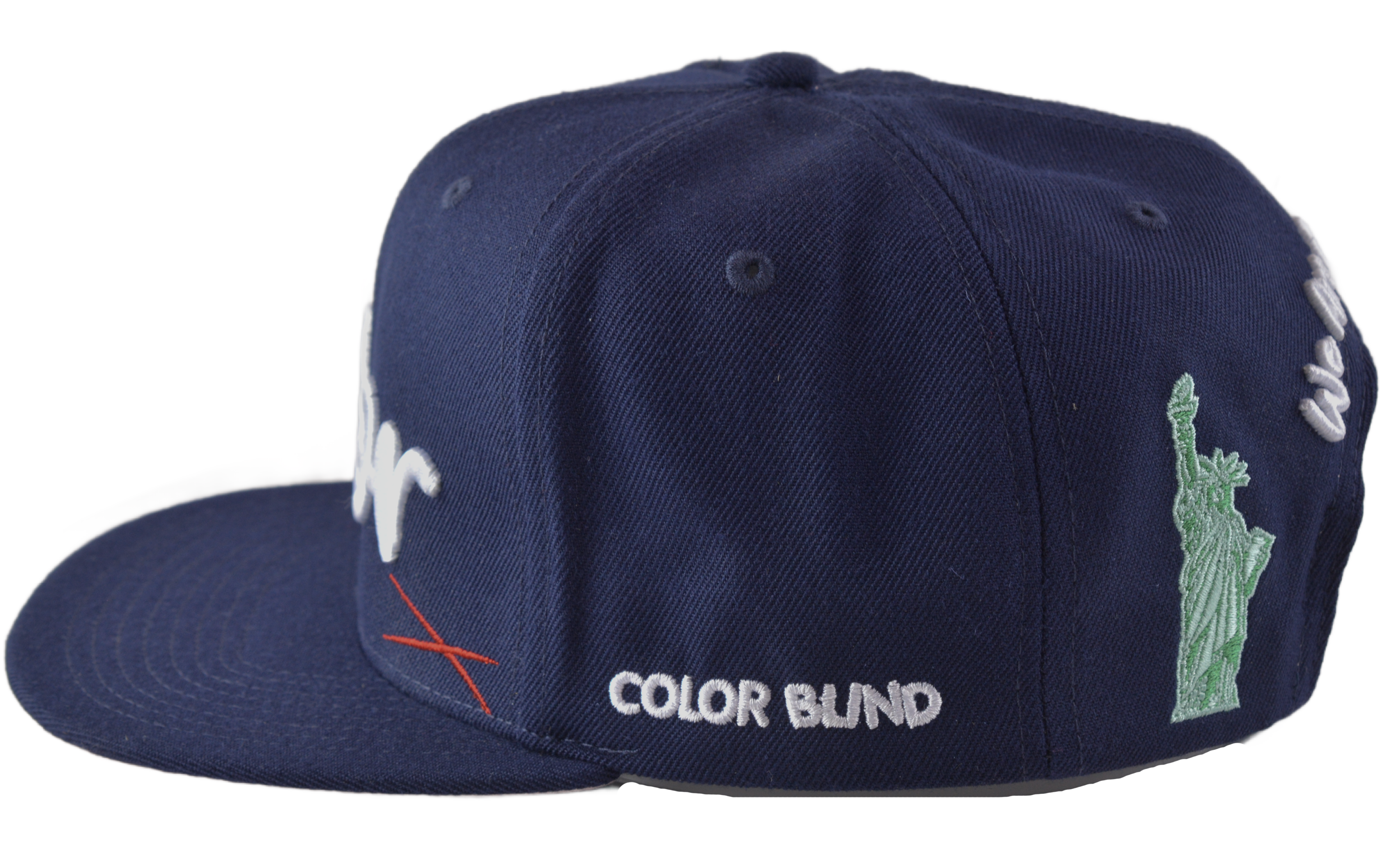 New York City NYC Color Blind Blue Adjustable Men's Snapback