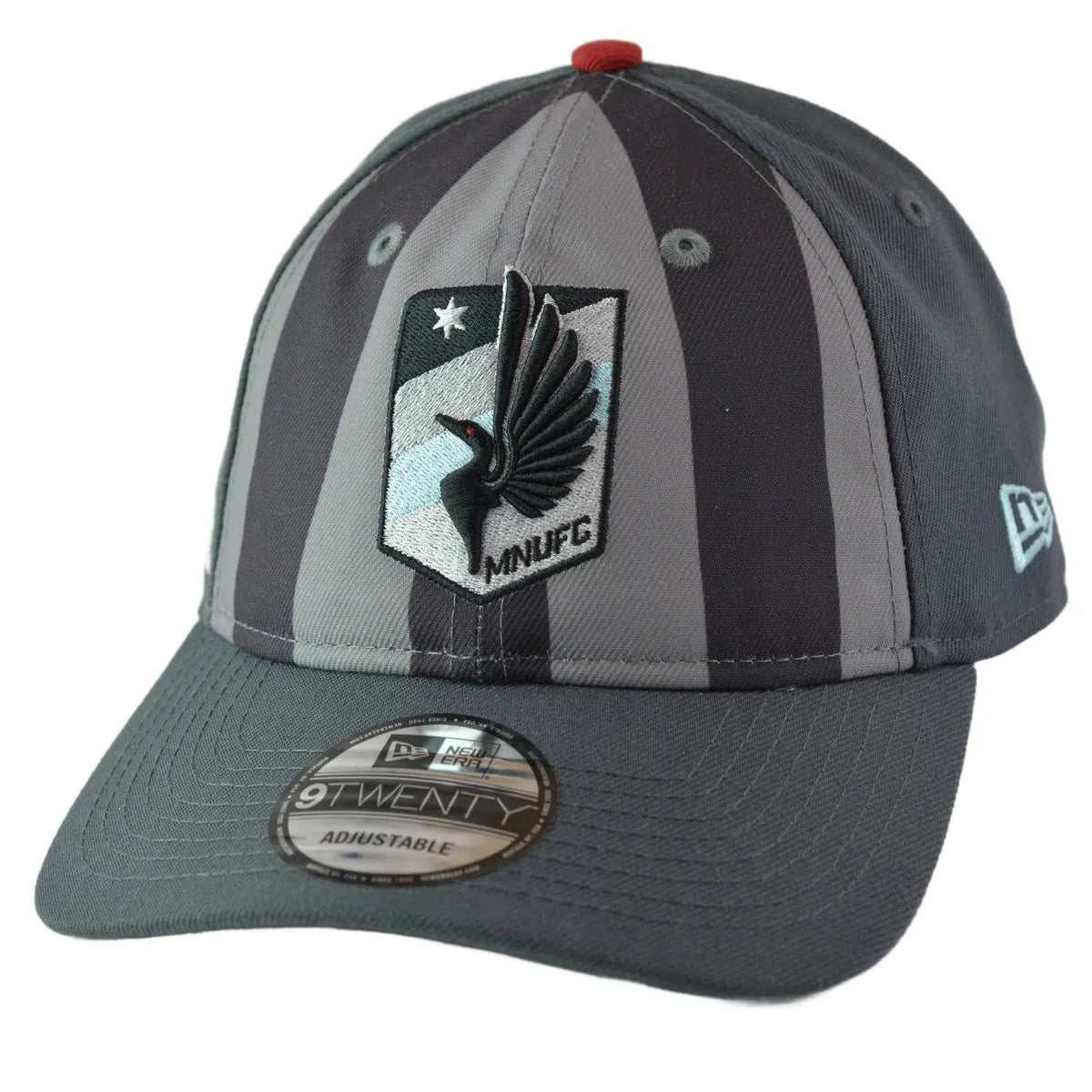 Minnesota United FC MNUFC MLS Home Jersey Gray Striped 9TWENTY Hat Adjustable Cap