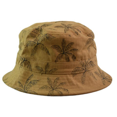 Katin Palms Khaki Brown/Tan Heavyweight Cotton Blend Bucket Hat