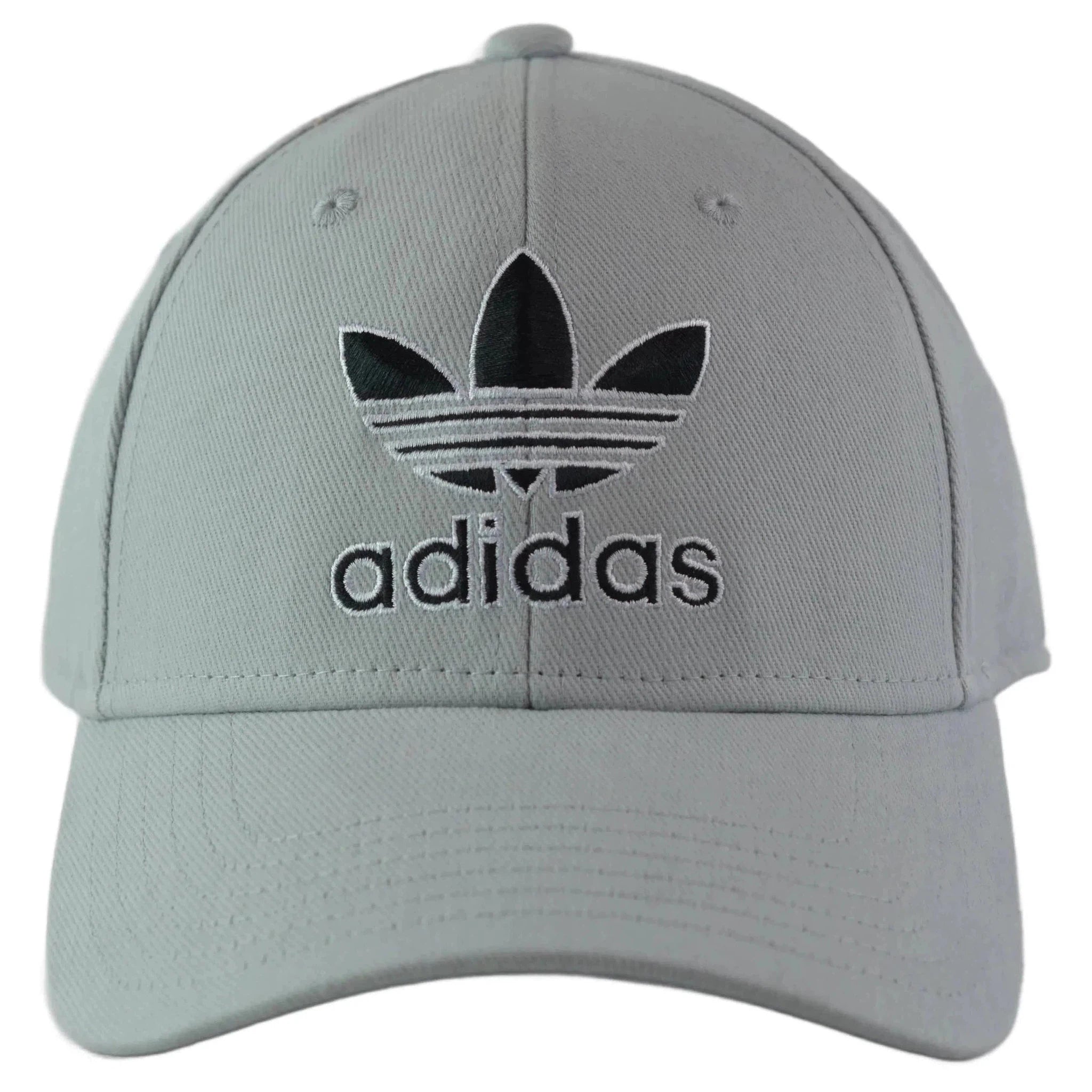 Adidas Originals Icon 2.0 Stone Gray & Black Hat Trefoil Logo Snapback Cap