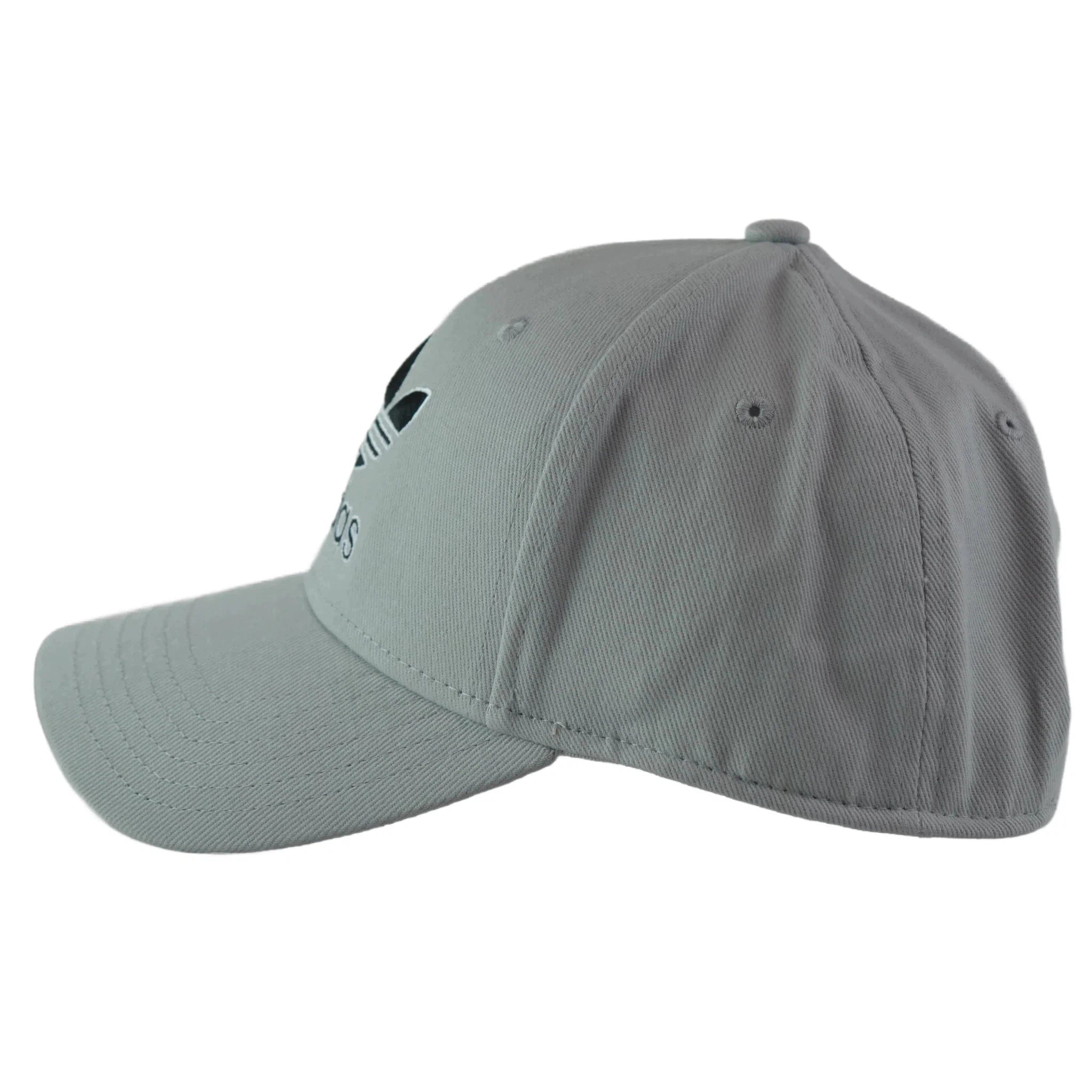 Adidas Originals Icon 2.0 Stone Gray & Black Hat Trefoil Logo Snapback Cap