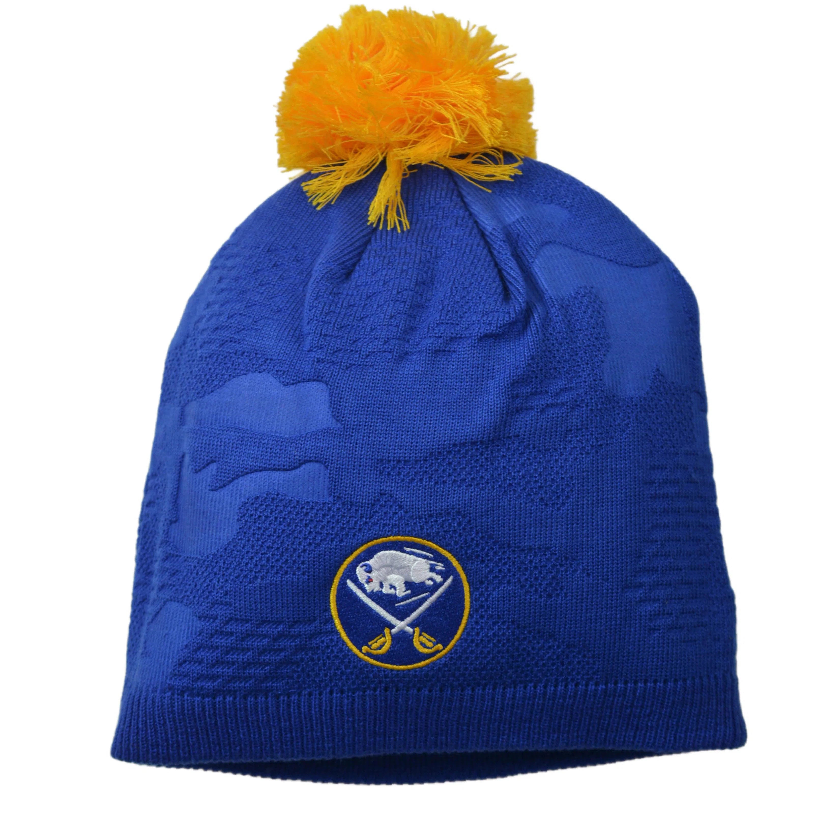 Buffalo Sabres Women's NHL Pro Team Locker Room Knit Beanie Pom Winter Hat