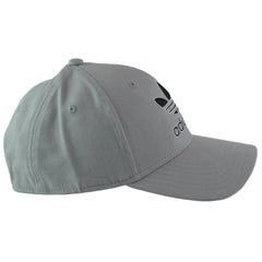 Adidas Originals Icon 2.0 Stone Gray & Black Hat Trefoil Logo Snapback Cap