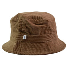 Katin Corduroy Script Logo Bucket Hat – Brown Retro Surf Style